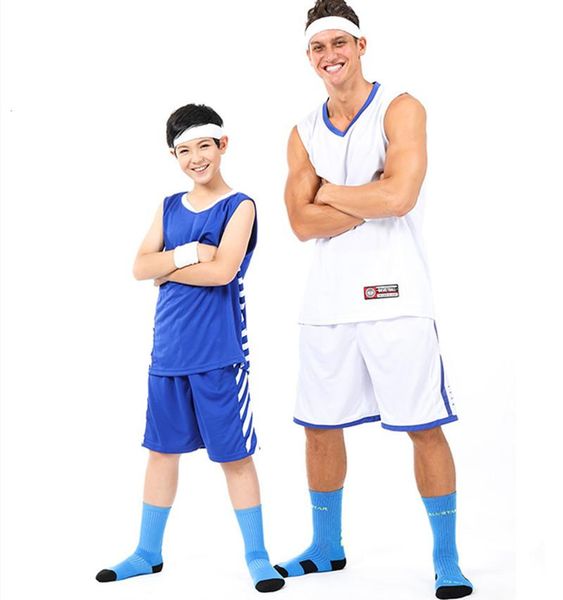

polyester cotton basketball socks thick men and women sweat-absorbent breathable deodorant sports socks towel bottom high tube elite socks, Black