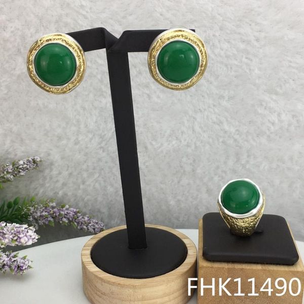 

earrings & necklace yuminglai sets costume jewelry unique stud for women fhk11490, Silver