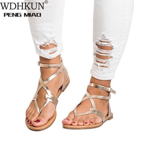 

women sandals gladiator flats 2021 summer shoes peep toe yellow snake leopard platform sandalias mujer size 35-43, Black