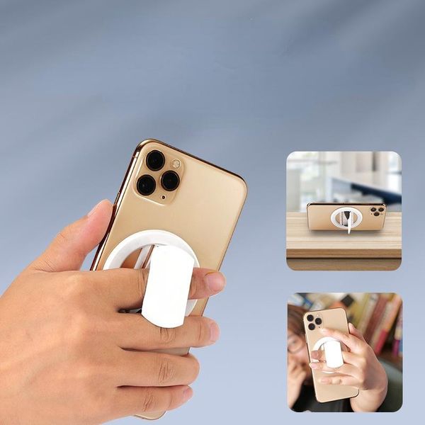 

cell phone mounts & holders magnetic mobile holder, rotating ring buckle, lazy car wireless charging holder