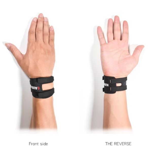 

wrist support sports brace wristband men women gym wrestle protection, Black;red