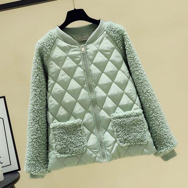 

women's fur & faux nice autumn winter coat women zipper thick warm ladies long sleeve fluffy plush teddy jacket female, Black
