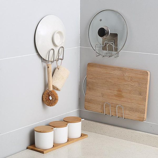 

hooks & rails lid pot holder cutting board organizer kitchen accessories utensils home tool towel hook storage on wall mount sponge sink dra