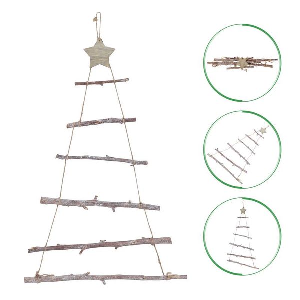 

frames christmas decoration wooden pendant wall hanging creative rack