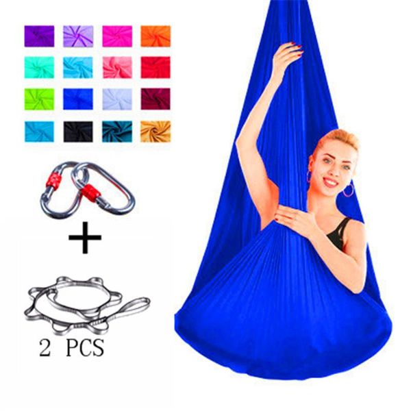 

elastic 5m aerial yoga hammock swing full set of the latest multi-functional anti-gravity belt training sports carbine resistance bands