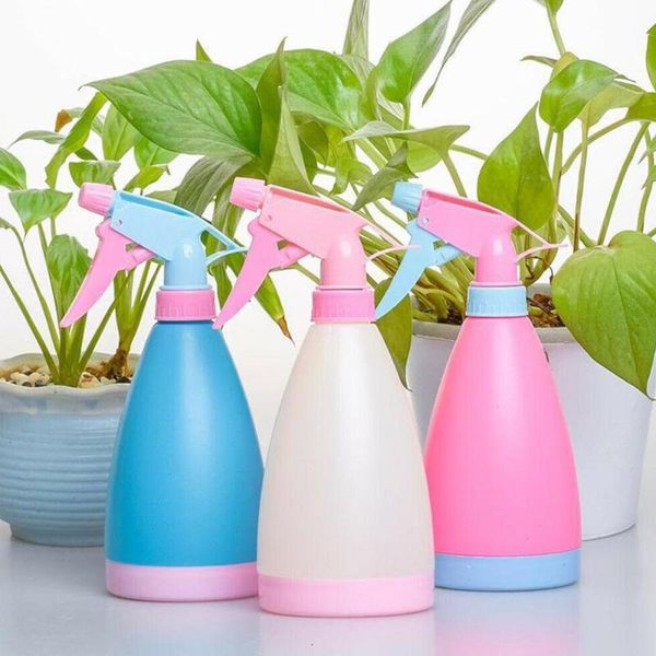 

watering equipments 500ml garden patio plant pot spray bottle plastic candy color flowers seedling sprayer hairdressing planting teapot