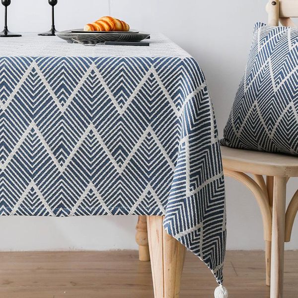 

tablecloth fabric japanese-style simple waterproof, oil-proof, no-washing rectangular cushion table cloth