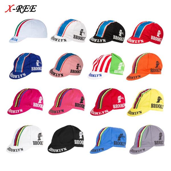 

fabric fashion cycling cap print pattern riding men and women bicycle hat non helmets caps & masks, Black