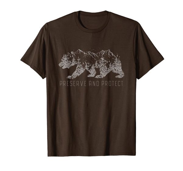 

Preserve Protect Vintage National Park Bear Forest T-Shirt, Mainly pictures