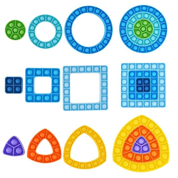 

creative push bubble fidget toys stress relief sensory puzzle toy finger press bubbles stress kids children finger educational toys