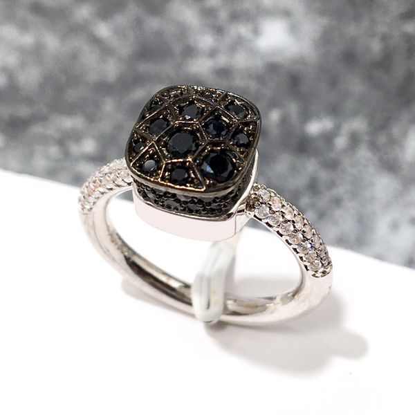 

personality eternal love iced out couple rings woman bee hive zircon copper plating 18k silver ring for women bridesmaid sisters jewelry 7 c