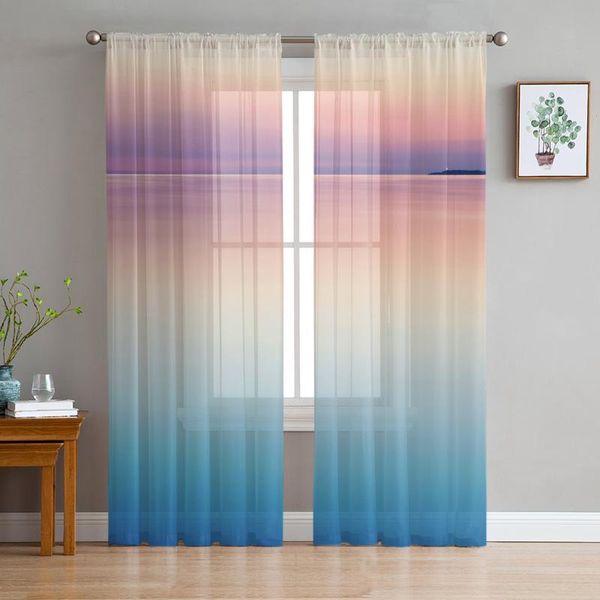 

curtain & drapes gradient summer water surface sky curtains for living room luxury european modern