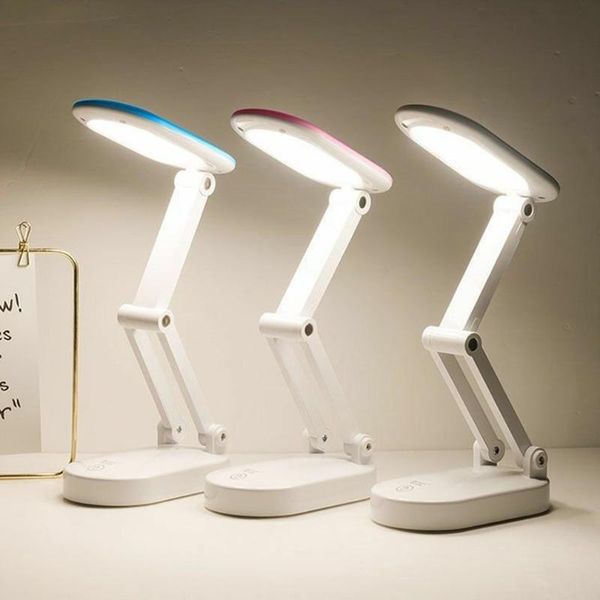 

table lamps foldable lamp led touch dimmable desk usb rechargeable portable lantern eye protection student reading