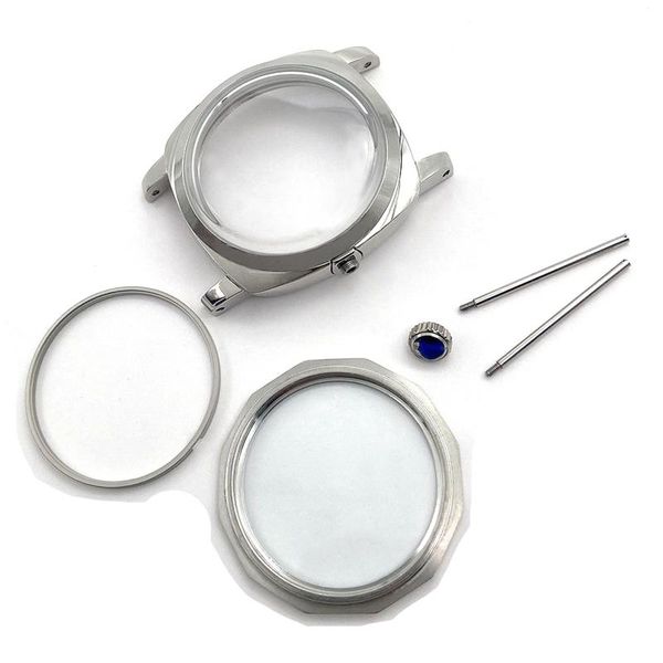 

repair tools & kits 47mm 316l stainless steel polished watch case for seagull st3600 movement parts is suitable eta 6497 6498
