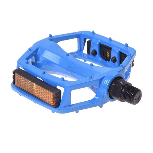 

bike pedals 2 pcs nonslip blue aluminum alloy for mtb bicycle