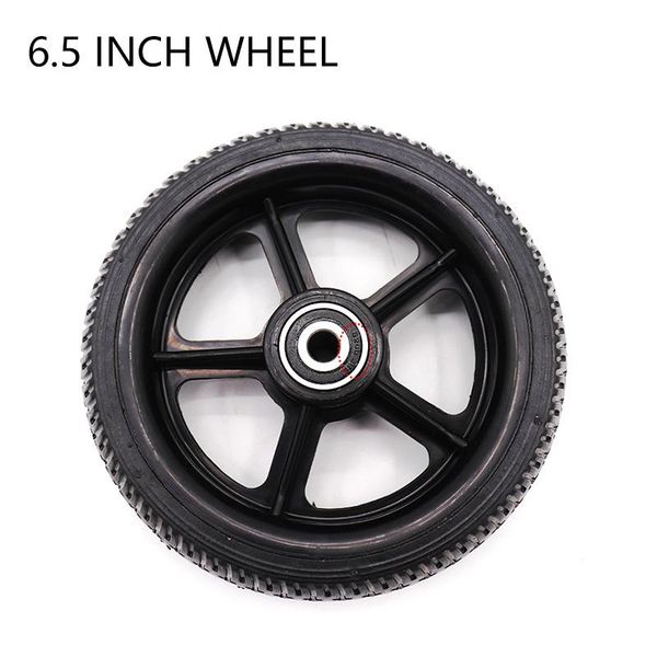 

motorcycle wheels & tires 6.5 inch solid tire with a plastic wheel hub for electric scooter smart folding longboard hoverboard