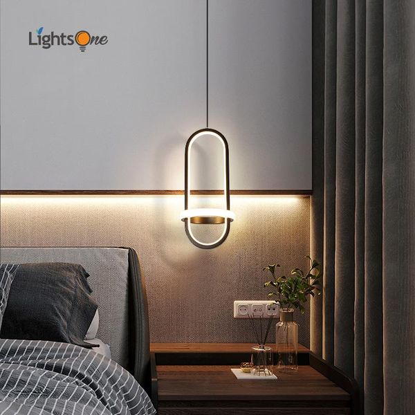

pendant lamps simple bedroom bedside lamp nordic minimalist room bar light