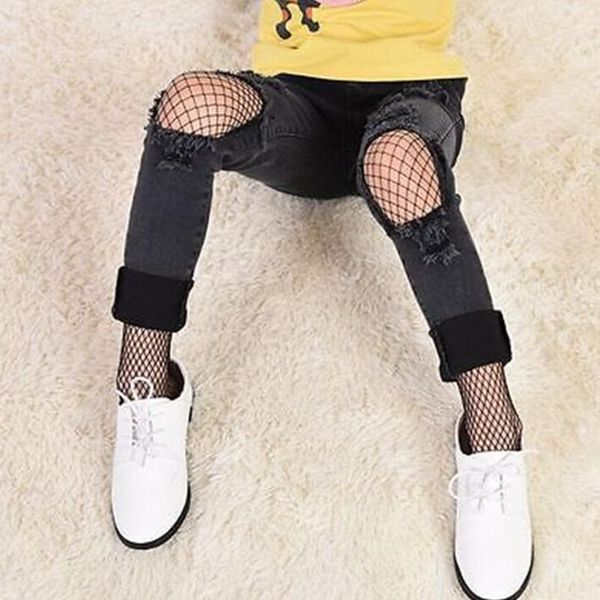

footies girls fashion mesh stockings kids baby fishnet black pantyhose tights, Blue
