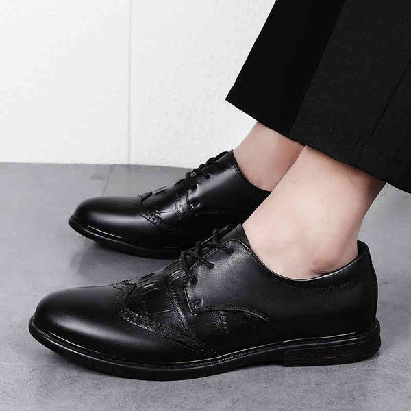 

dress shoes men's casual trend wild fashion comfortable breathable and non-slip soft men leather black e3nz