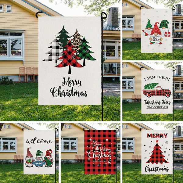 

christmas decorations year 2022 santa snowman tree merry ornaments for home navidad decor hanging flag xmas gifts
