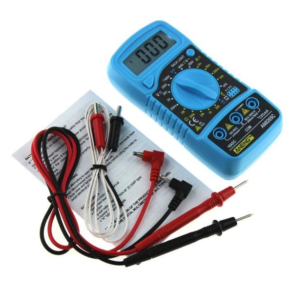 

multimeters professional digital multimeter an8205c lcd display ac/dc thermometry ammeter voltmeter ohm meter tester