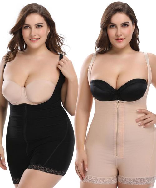 

women's shapers plus size body corset shapewear, Black;white