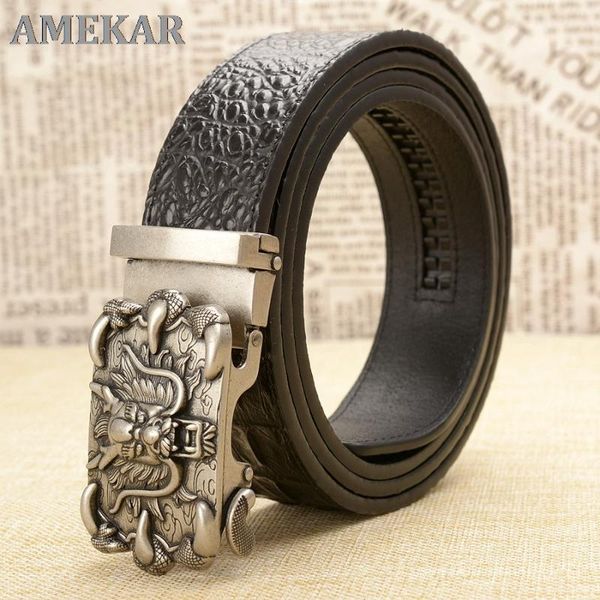 

belts fashion brand genuine leather belt business trouser strap pant ceinture homme cowskin automatic buckle cowhide men, Black;brown