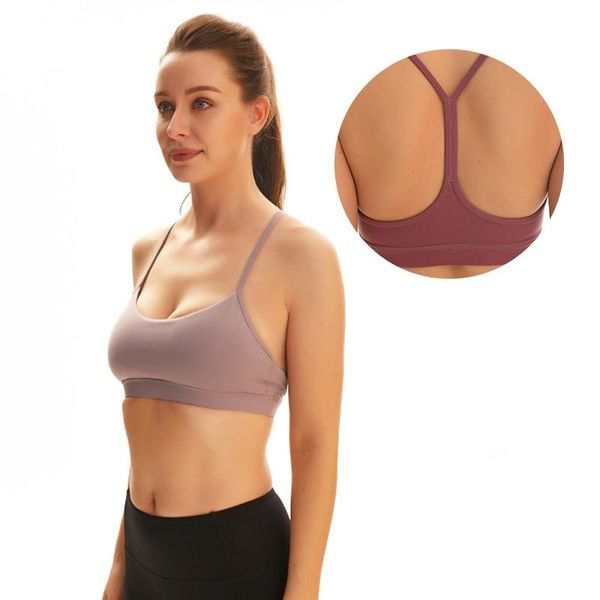 

shockproof sports bra backless push up yoga bras running bh vest sling gym workout sport training for fitness clothing, White;black