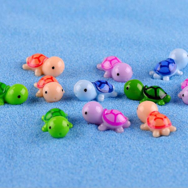 

sea turtle animal miniature mini figurines resin dollhouse garden home bonsai decoration toy craft ornaments micro decor diy 1.4 x 3.3cm 122