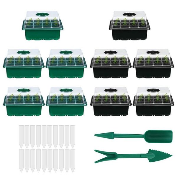 

planters & pots indoor greenhouse growing set box for with a drainage hole and ventilation cover