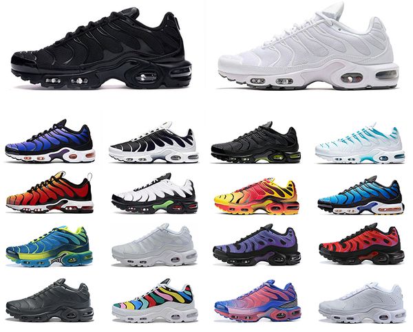 

max plus tn ultra triple black white tiger volt glow oreo running shoes men women sneaker trainer outdoor sport size 36-45