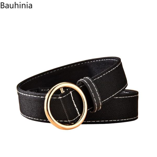 

belts women's/men's canvas belt 105*3cm wear-resistant breathable smooth buckle casual personality coat, Black;brown