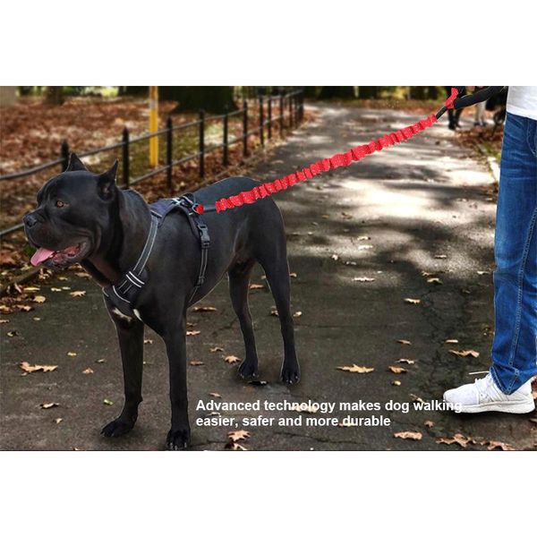 

75/120cm retractable dog traction rope braided suitable for medium and large dogs strong soft high elasticity general black red collars & le