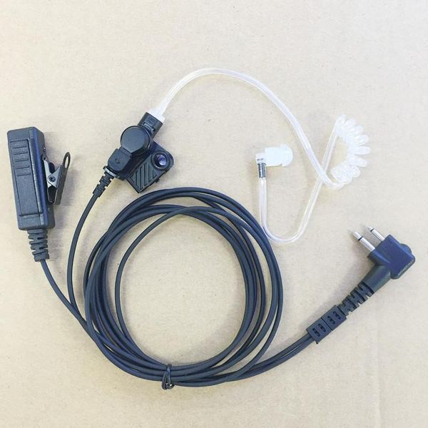 

walkie talkie black long clamp collar big pair tube 2pins m plug headphone for motorola gp88,gp3188 ep450 hyt tc510 etc walkei