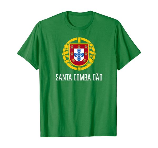 

santa comba dao, portugal - portuguese t-shirt, White;black