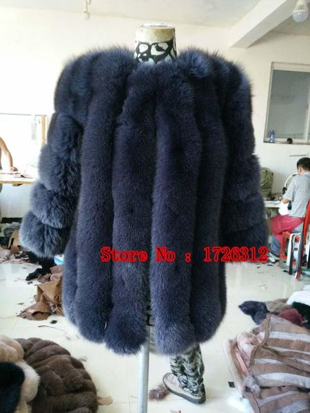 

women's fur & faux whole skin coat and long sections 2021 bars, Black