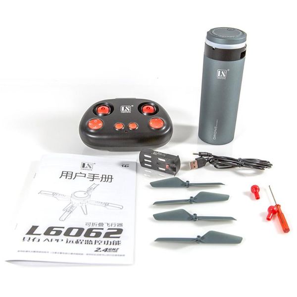 

l6062pro smart selfie rc foldable quadcopter drone aircraft with fpv 720p hd wide angle camera altitude hold helicopter drones