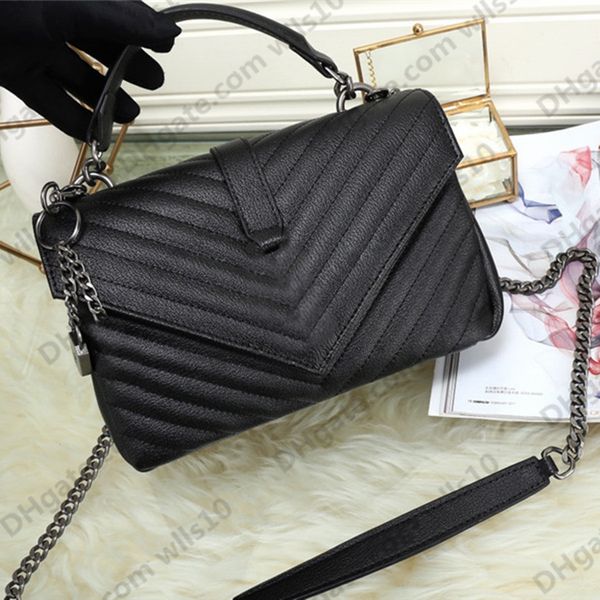 

fashion r women bags crossbody handbags purses yb03 plain genuine leather chains 24cm messenger clutch shoulder cross body tote woman bag ha