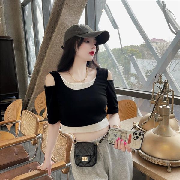 

women's t-shirt coigarsam women t shirt tee white black 8102