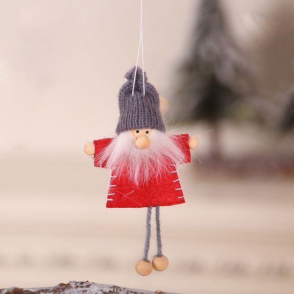 

christmas decorations creative wooden boy and girl doll doll christmas tree pendant mini doll