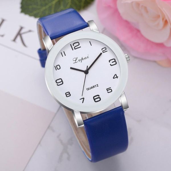

wristwatches lvpai women's casual quartz leather band watch luxury fashion ladies dress hours relogio feminino relojmujer &50, Slivery;brown