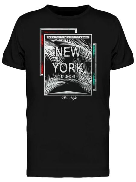

new york bronx fashion clothes men's tee -image by shutterstock, White;black