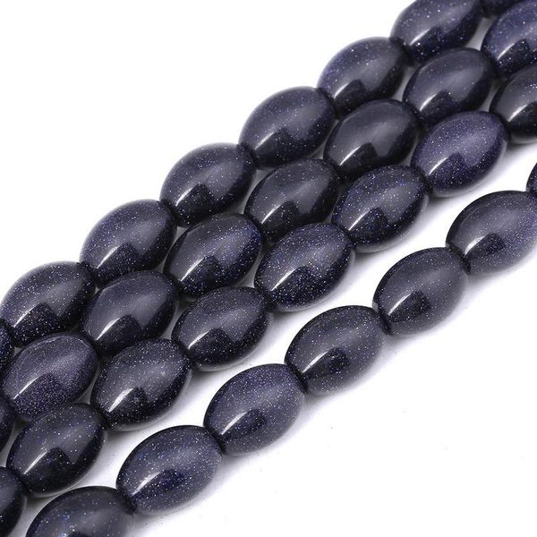

other natural stone bead green aventurine blue sandstone ellipsoid loose beads for jewelry making diy bracelet necklace accessories
