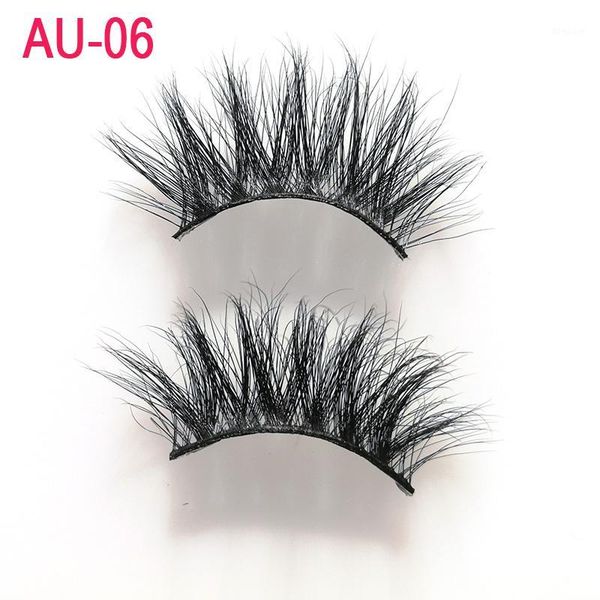 

3d mink lashes natural handmade volume soft long eyelash extension real for makeup au061