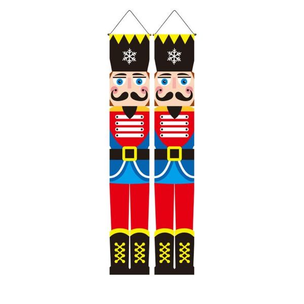 

christmas decorations 2pcs banner nutcracker red couplets soldier por