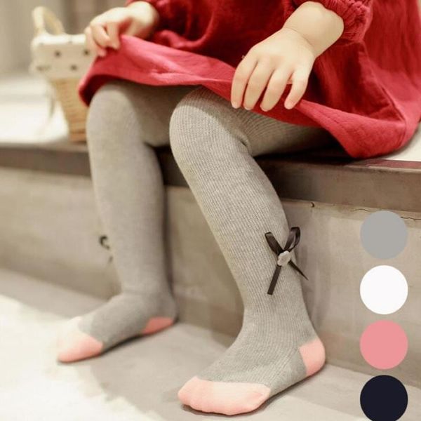 

footies baby bow bottoming pants socks girls wear spring and autumn pantyhose, Blue