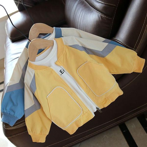 

jackets boys' spring and autumn coat korean children's jacket trendy baby clothes, Blue;gray