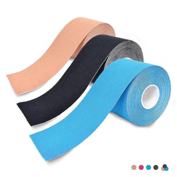 

elbow & knee pads 3 pack rolls kinesiology tape athletic tapes pro sports knee/ankle/muscle physical therapy breathable cotton, Black;gray