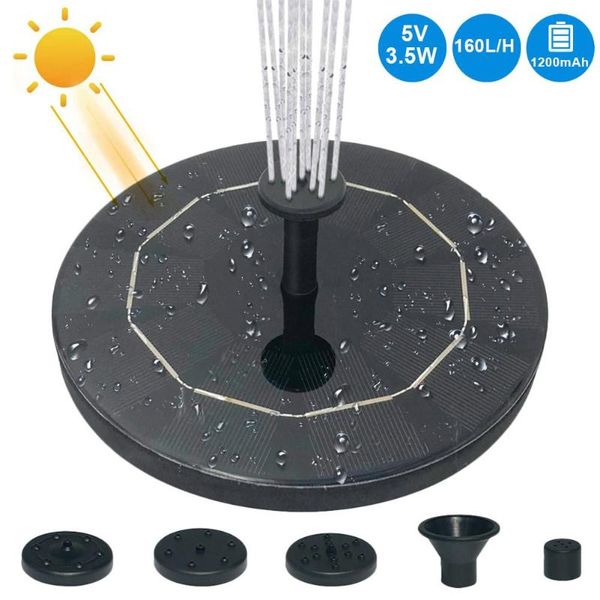 

3.5w solar pump fountain water fontein bird floating pond garden patio decor lawn decorations