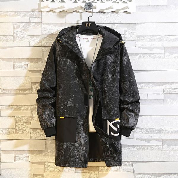 

men's jackets plus size 2021 spring hooded jacket men outwear zipper bomber casual coat man sportswear, Black;brown